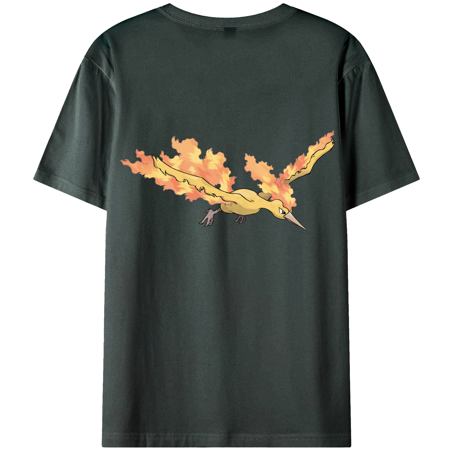 （画像用） ポケットモンスター Pokémon 綿100％ メンズ半袖Tシャツ（バックプリント） 通気性